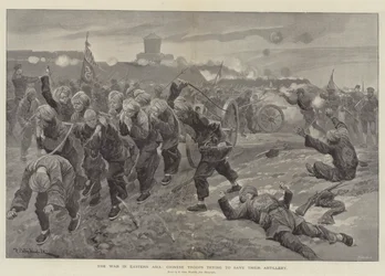 De Oorlog in Oost-Azië, Chinese Troepen proberen hun Artillerie te redden